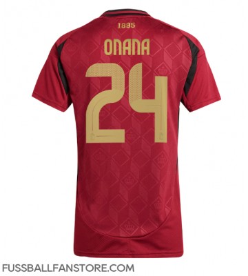 Belgien Amadou Onana #24 Replik Heimtrikot Damen EM 2024 Kurzarm